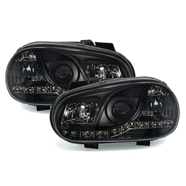 Black Headlights LED VW Golf