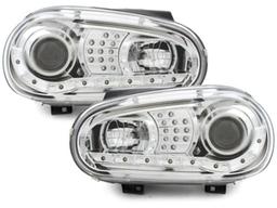LED Devileyes lyskastere VW Golf 4