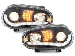 LED Devileyes lyskastere VW Golf 4