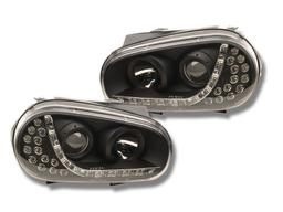 LED Devileyes lyskastere VW Golf 4