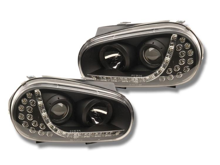 LED Devileyes lyskastere VW Golf 4