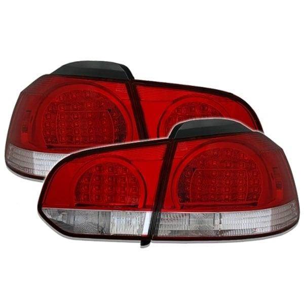 LED Baklampor Röd Vit VW Golf 6