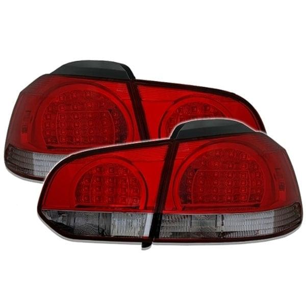 LED Baklampor Röd Smoke VW Golf 6