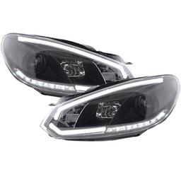 Black LED Headlights Golf 6