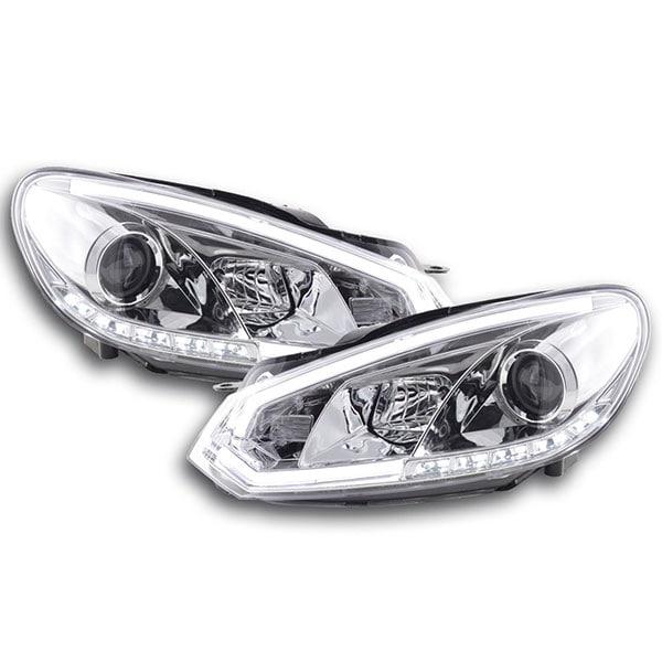 Kromade LED strålkastare Golf 6