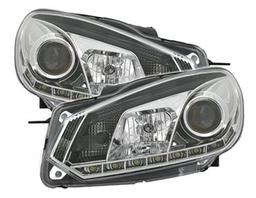 Chrome LED Headlights Golf 6