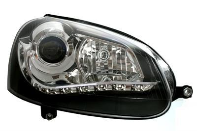 Devil Eyes Musta VW Golf 5