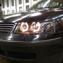 Ajovalot Angel Eyes Mustat VW Passat