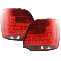 LED Baklampor röd svart VW Polo