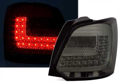 LED Baklampor svarta VW Polo