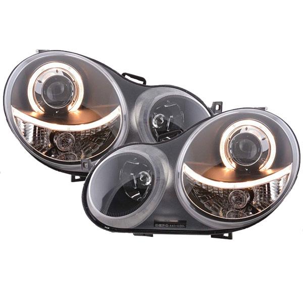 Ajovalot Mustat angeleyes VW Polo