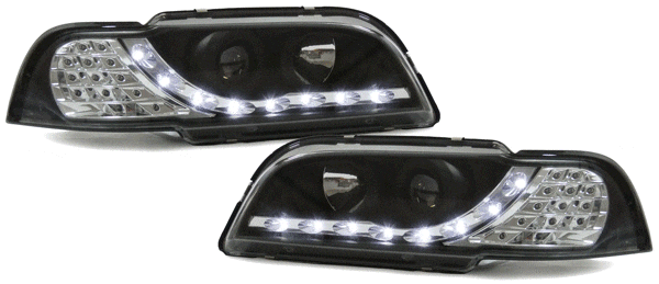 Devil Eyes Svarta som passar Volvo S/40 Fas 1