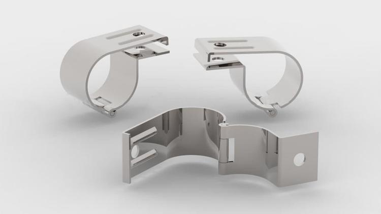 Klamma rostfri 60mm Universal