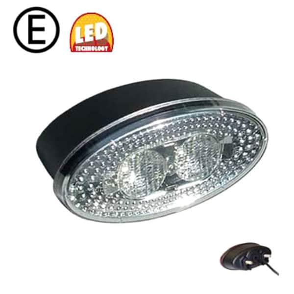 Bakkelampe Oval LED 12-24V