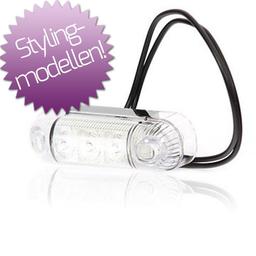 LED Positionsljus vitt 12-24V