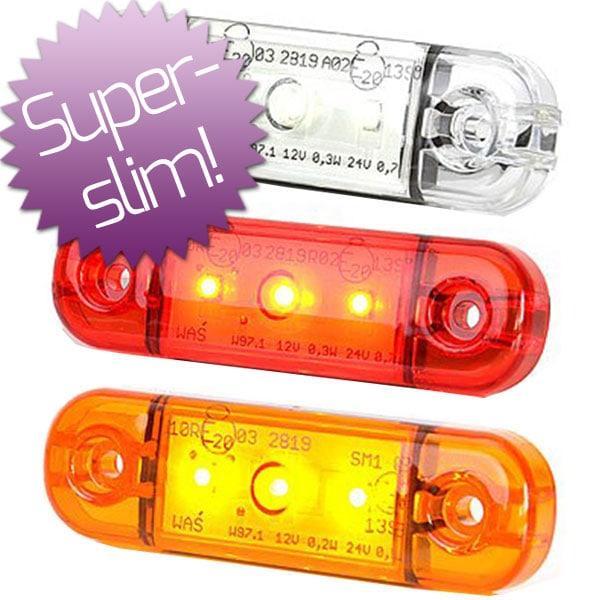 LED Huomiovalo / Sivuhuomiovalo 12-24V