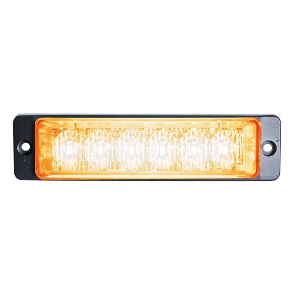 LED Blixtljus Slim Orange 6x LED