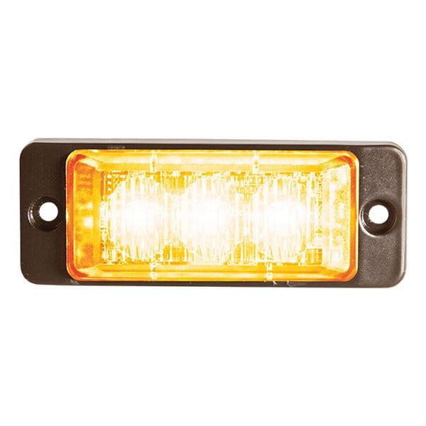 LED Blixtljus Slim Orange 3x LED