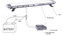 Blitzlysrampe 12-24V 480mm