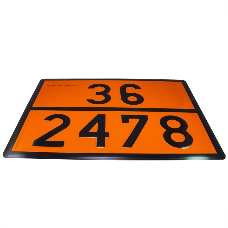 ADRskylt 36/2478 Rostfri