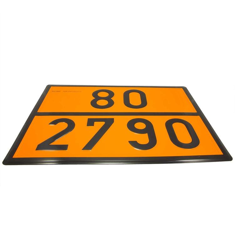 ADRskylt 80-2790 Rostfri 400x300x0,8mm