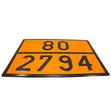 ADRskylt 80-2794 Rostfri 400x300x0,8mm