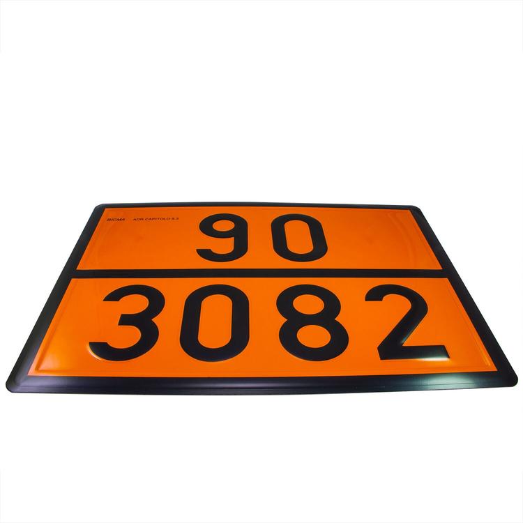 ADRskylt 90-3082 Rostfri 400x300x0,8mm