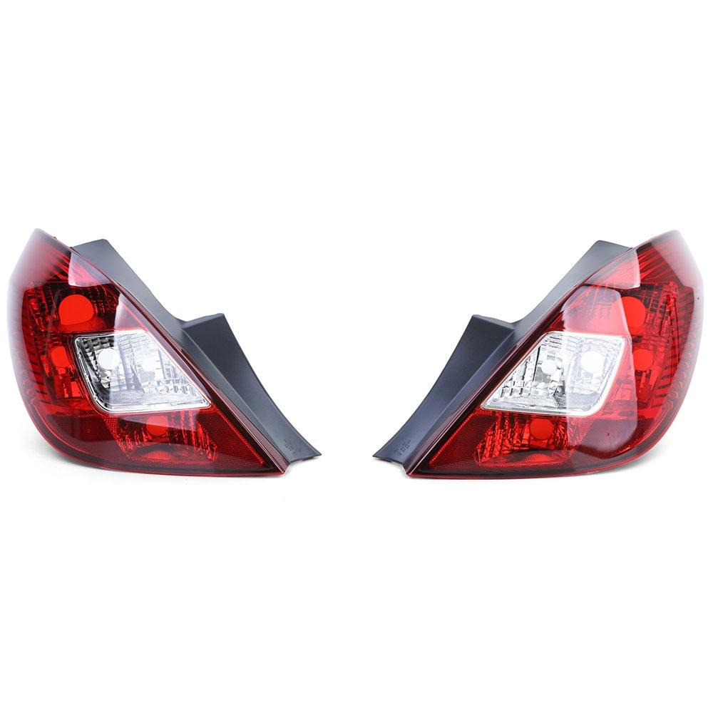 Red Rear Lights Opel Corsa D