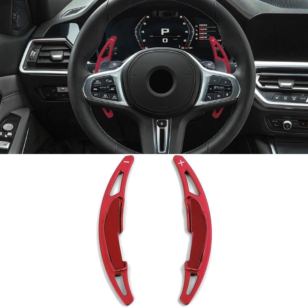 Red aluminium gear shift paddles