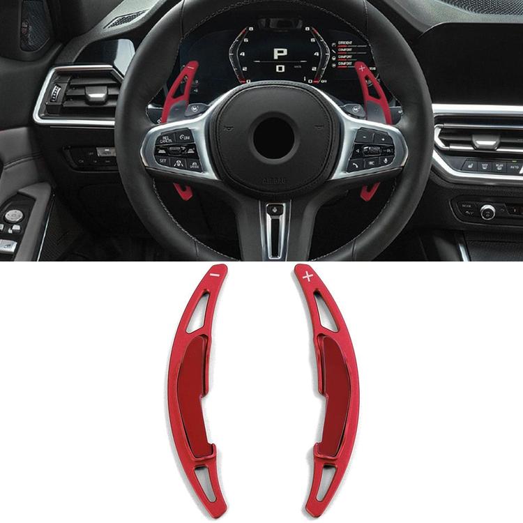 Red aluminium gear shift paddles
