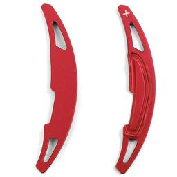 Red aluminium gear shift paddles