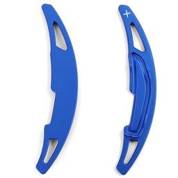 Blue aluminium gear shift paddles