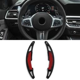 Black aluminium gear shift paddles