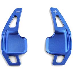 Blue aluminium gear shift paddles