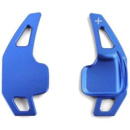 Blue aluminium gear shift paddles