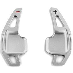 Växelpaddlar i silver aluminium