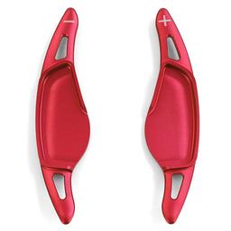 Red aluminium gear shift paddles