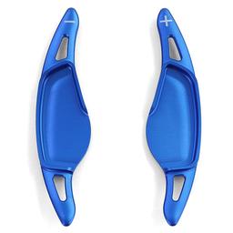 Blue aluminium gear shift paddles