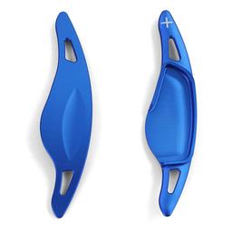 Blue aluminium gear shift paddles