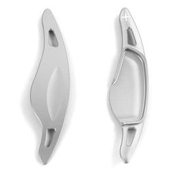 Växelpaddlar i silver aluminium