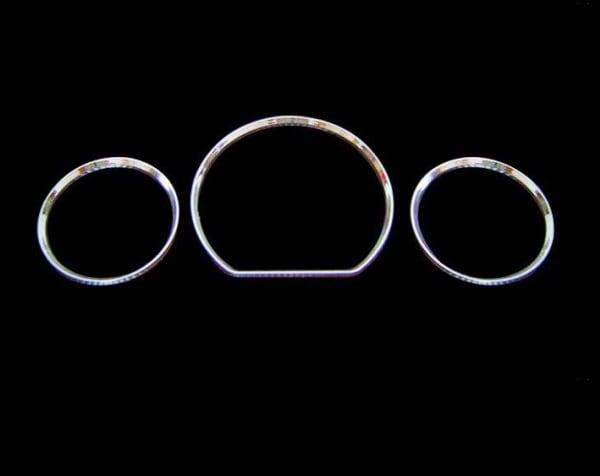 Chrome gauge dial dash rings - MB W210 99-02 & W208 99-02