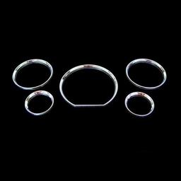 Chrome gauge dial dash rings - MB W140 & 129