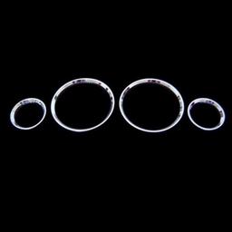 Chrome gauge dial dash rings - Opel Corsa B / Tigra