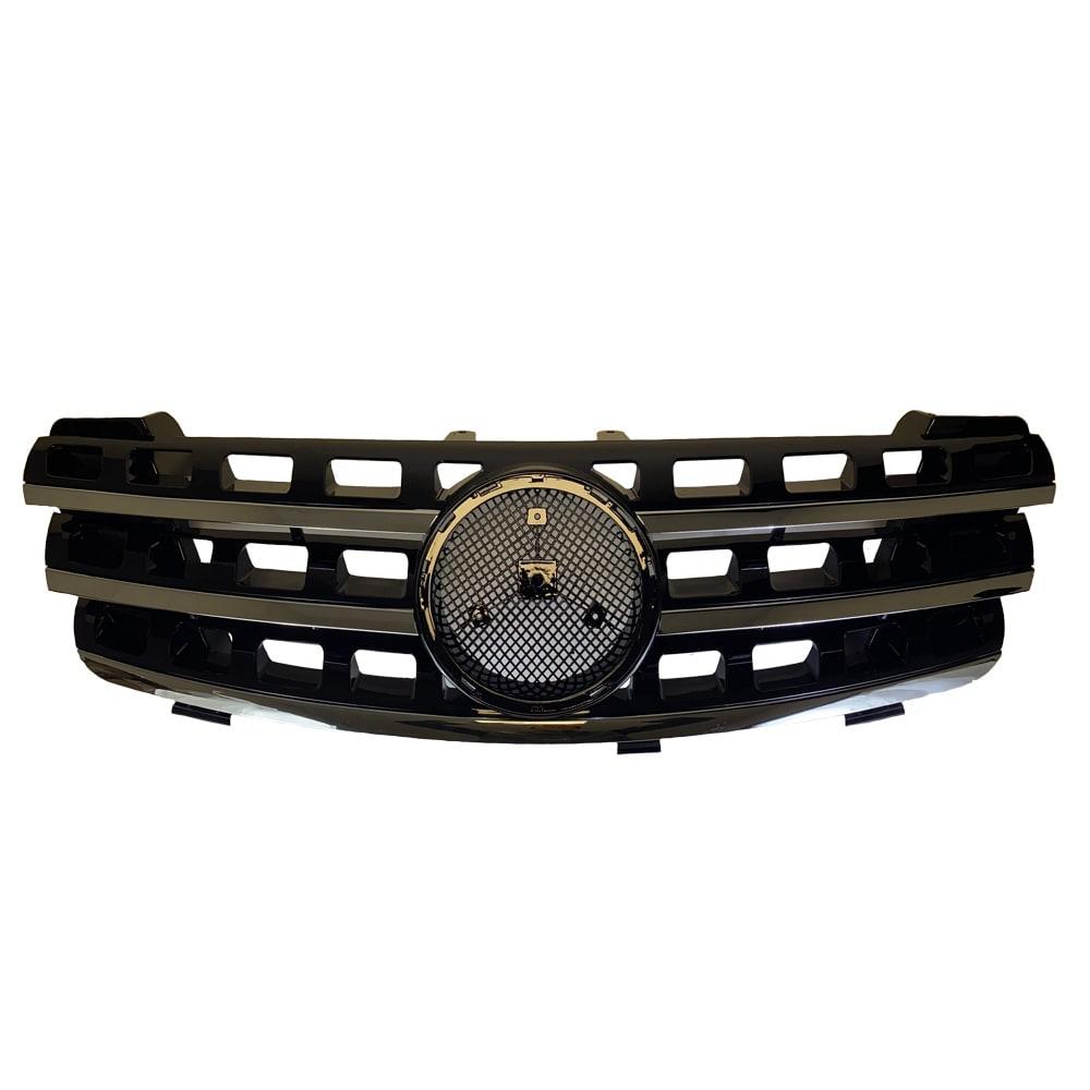 Krom-svart grill Mercedes W204 C-klass