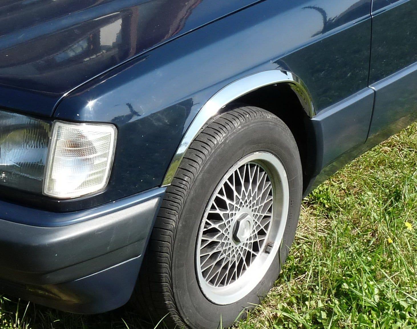 Fender chrome lists Mercedes W201 190 1989-1993