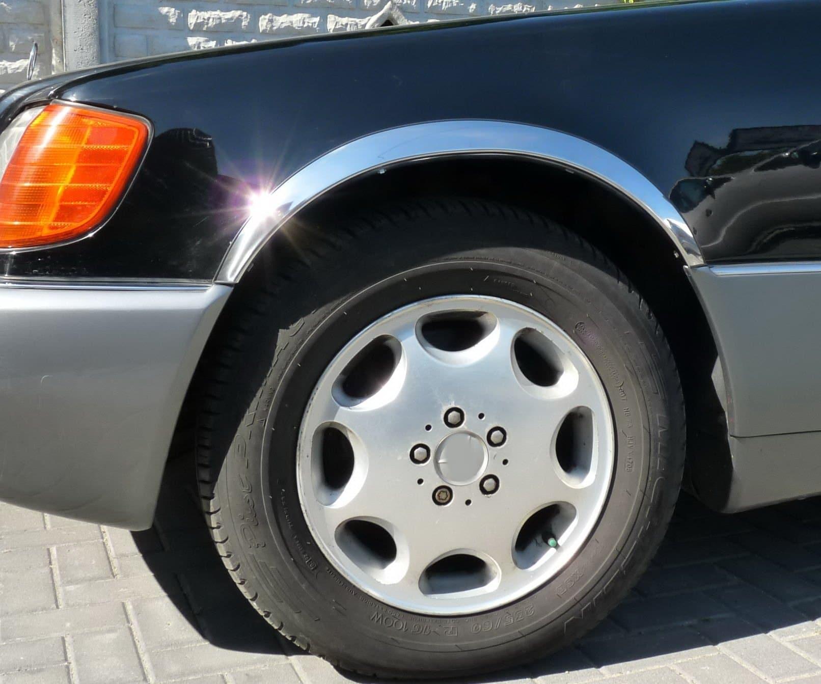 Fender chrome lists Mercedes S-klass W140