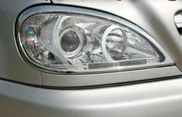 Chrome edgelists to headlights - Mercedes Benz W163