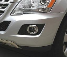 Kromade kantlister till dimljus (runda) -2009 - Mercedes Benz W164