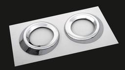 Kromade kantlister till dimljus (runda) -2009 - Mercedes Benz W164