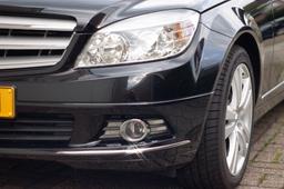 Chrome list to bumper front (2 pcs parts) - Mercedes Benz W204 -2011